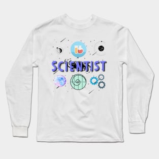 Scientist Gift Design Chemistry Physics STEM Long Sleeve T-Shirt